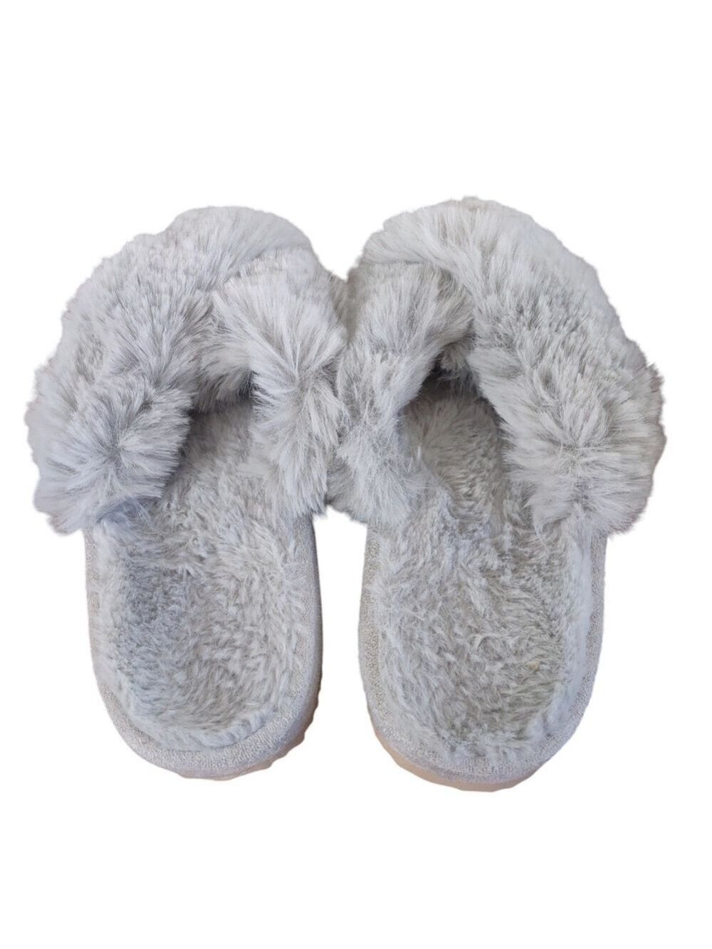 Women's Blue Gray Slippers Small - Picture 2 of 4